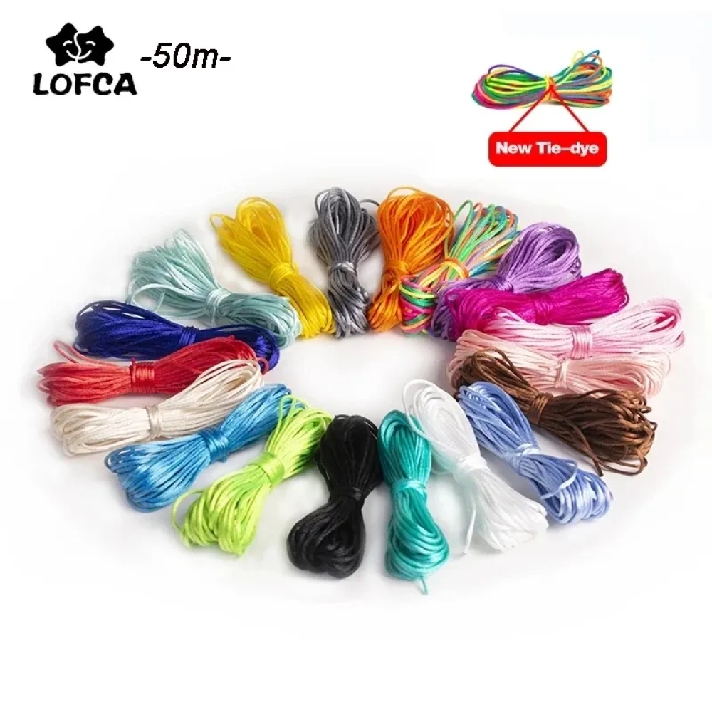 Ribbon Wired Satin - Nylon Cordões para Fazer Colar de