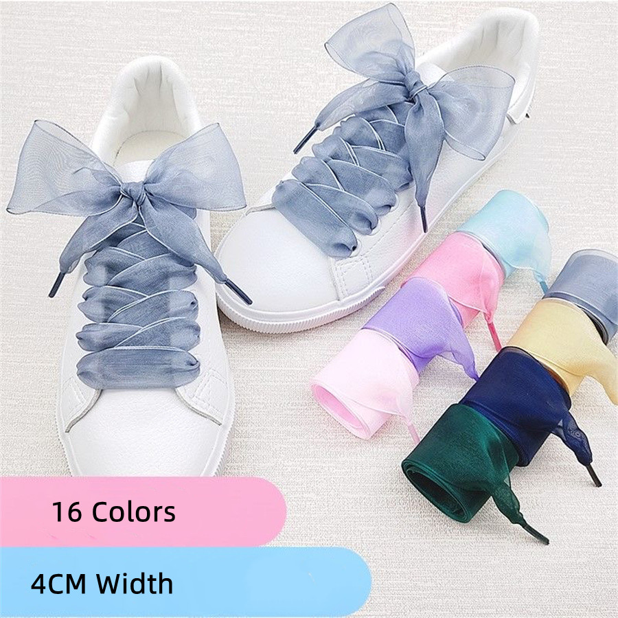 Ribbon Wired Satin - 1 Par de Cadarços de Organza