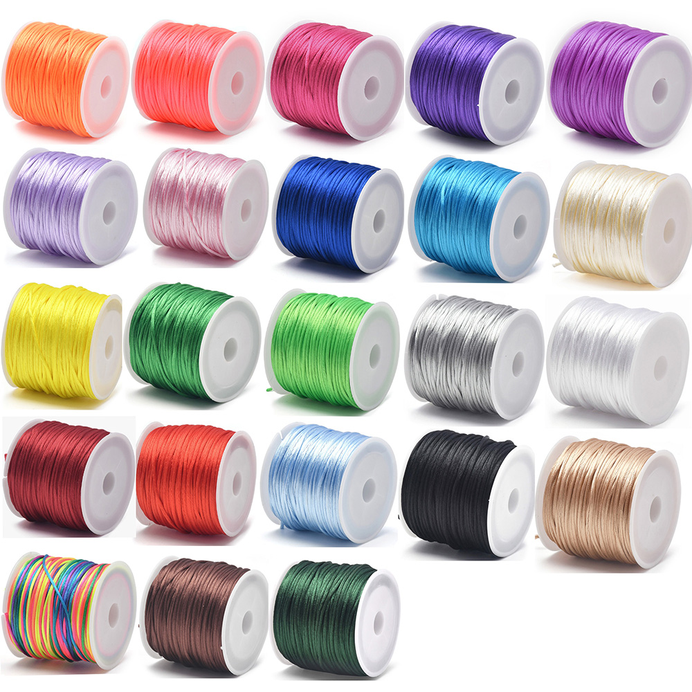 Ribbon Wired Satin - Corda de rattail de cetim artesanal
