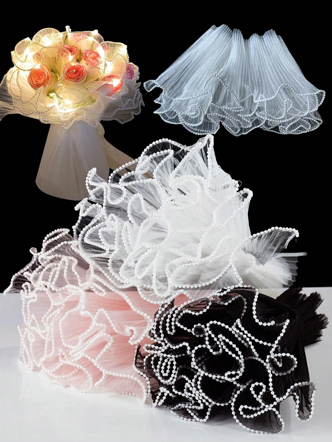 Supply For Florist - Papel de embrulho com borda de
