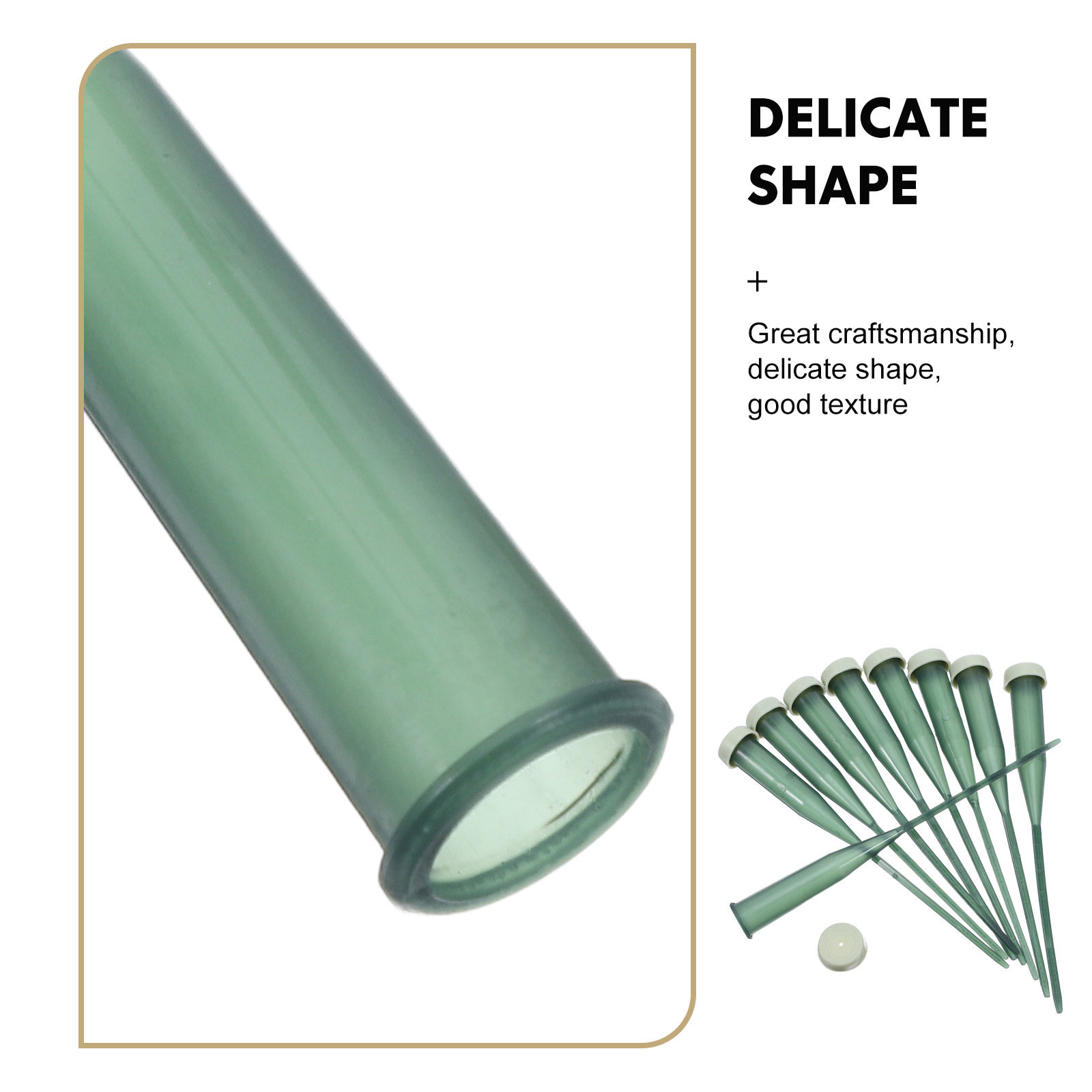 25 Peças de Tubos Plásticos Ve - Supply For Florist avaliação e preço