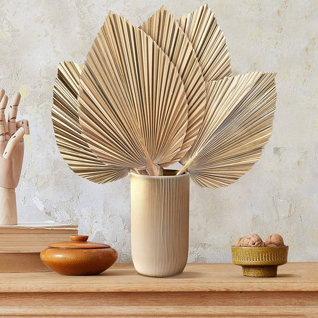 5 pçs folhas de palmeira secas - Palm Leaf Dried avaliação e preço