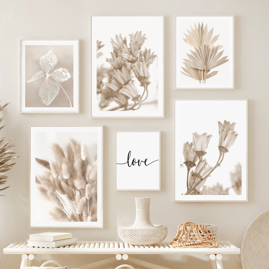 Pôster de Arte de Parede Boho  - Palm Leaf Dried avaliação e preço