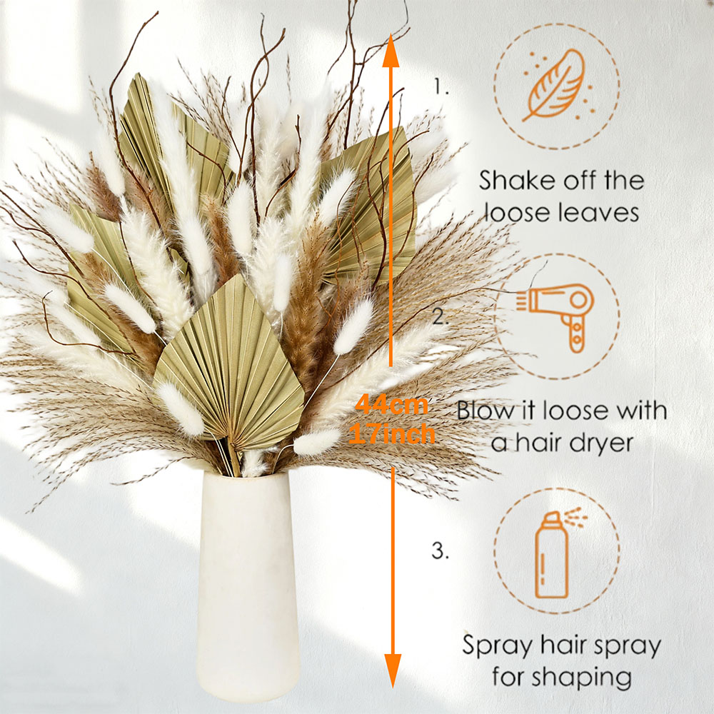 Buquê de folhas de palmeira se - Palm Leaf Dried avaliação e preço